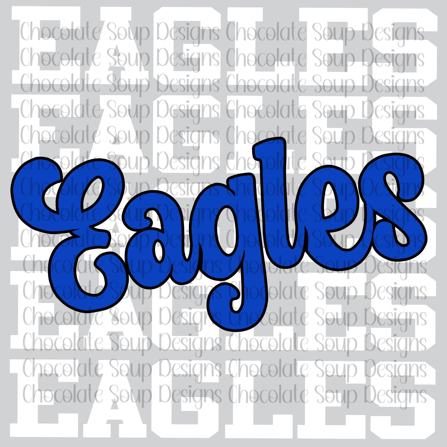 Eagles Stacked Team Name