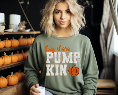 Hey There Pumpkin-Faux Chenille