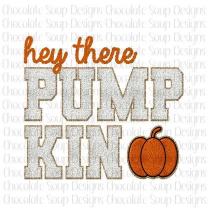 Hey There Pumpkin-Faux Chenille