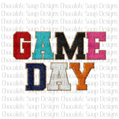 Game Day-Faux Chenille