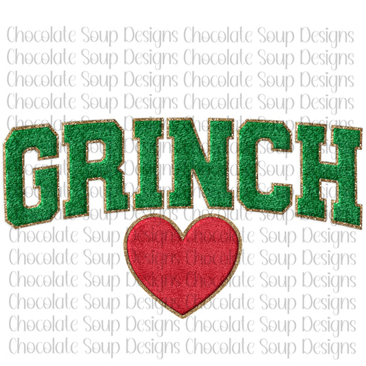 Grinch Love-Faux Chenille