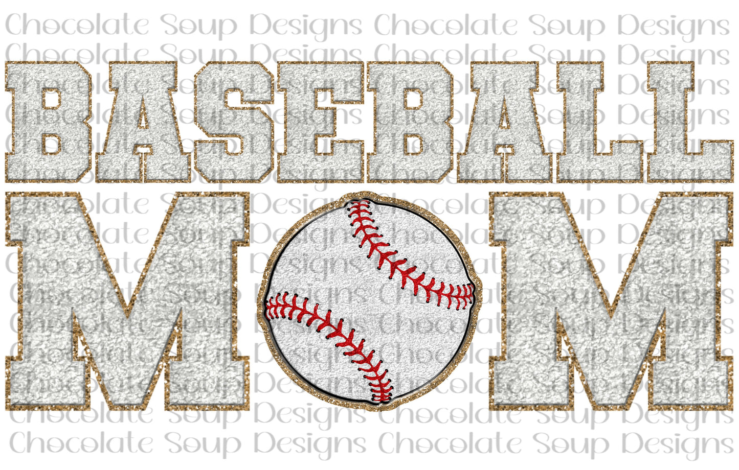 Baseball Mom-Faux Chenille