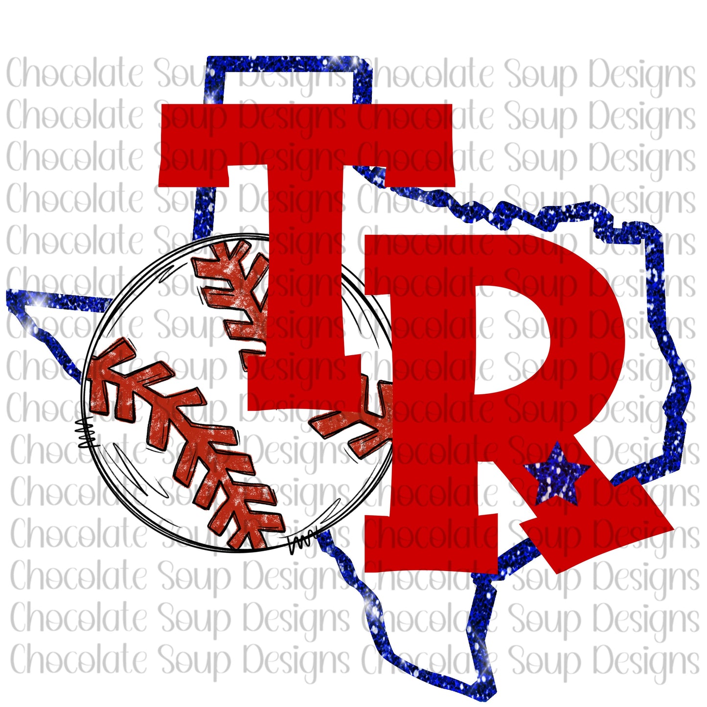 Rangers Baseball Mascot-Red White Blue