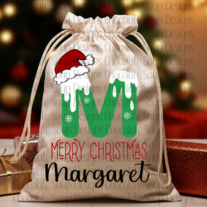 Custom Christmas Jumbo Gift Santa Bag