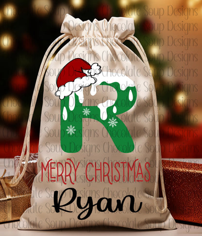 Custom Christmas Jumbo Gift Santa Bag