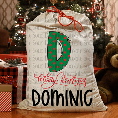 Custom Jumbo Christmas Gift Sack with Name