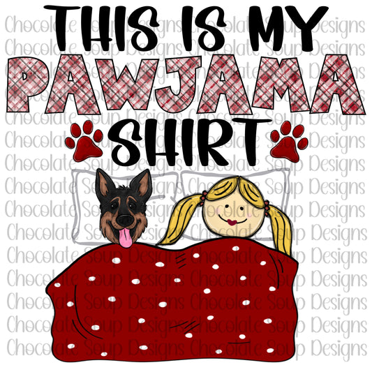 This is My Pawjama Shirt-Dog Lovers-German Shepherd Mom