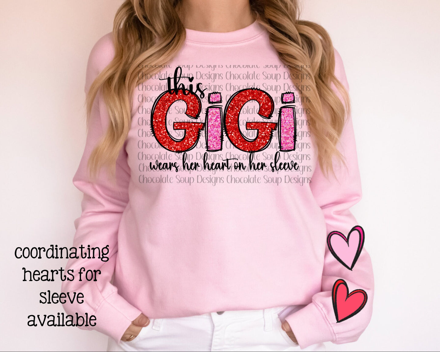 This GiGi Wears Her Heart on Her Sleeve Valentine's Day