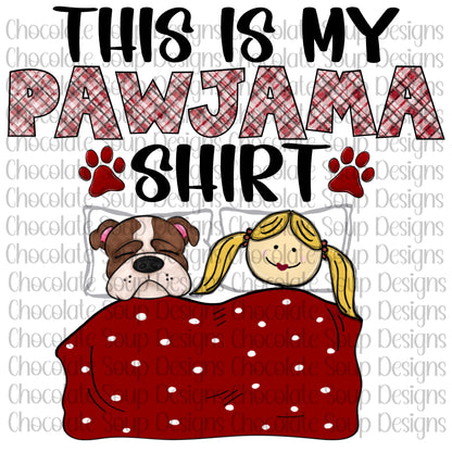 This is My Pawjama Shirt-Dog Lovers-Bulldog Mom