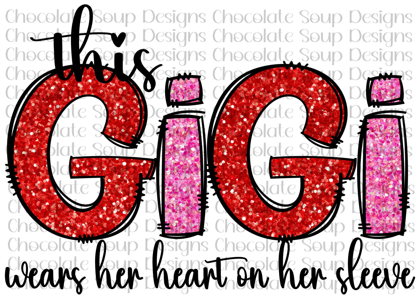 This GiGi Wears Her Heart on Her Sleeve Valentine's Day