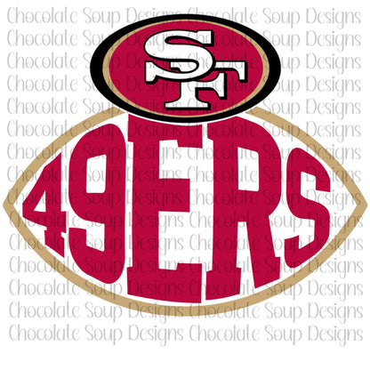 San Francisco Fourty-Niners Football PNG 49ers PNG