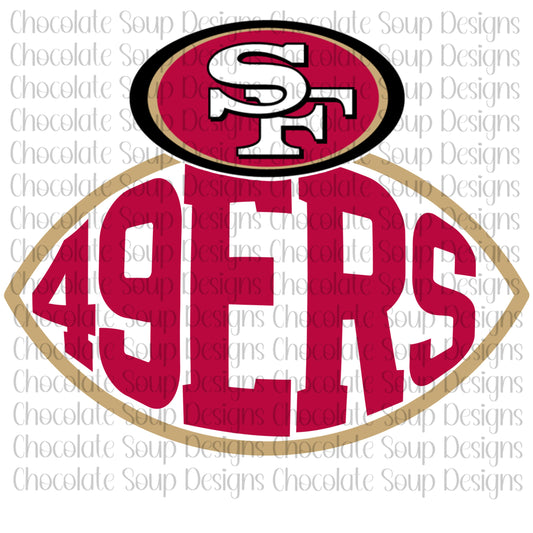 San Francisco Fourty-Niners Football PNG 49ers PNG