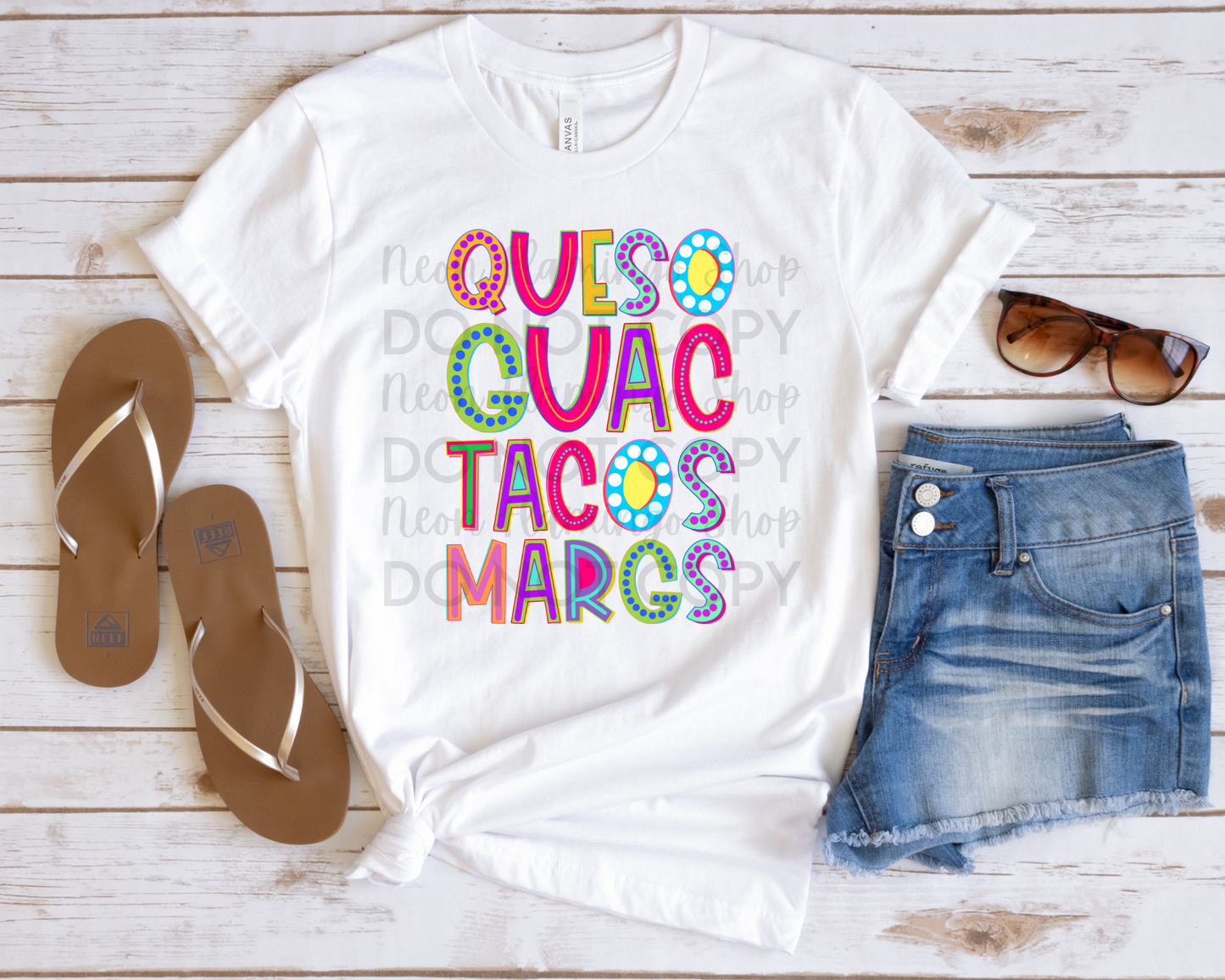 Queso Guac Tacos Margs